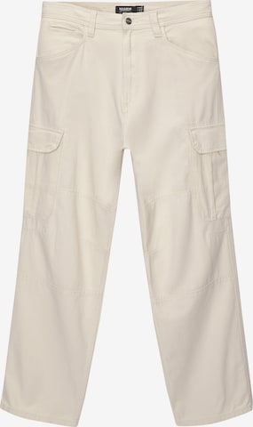 Pull&Bear Kargo hlače | bež barva: sprednja stran