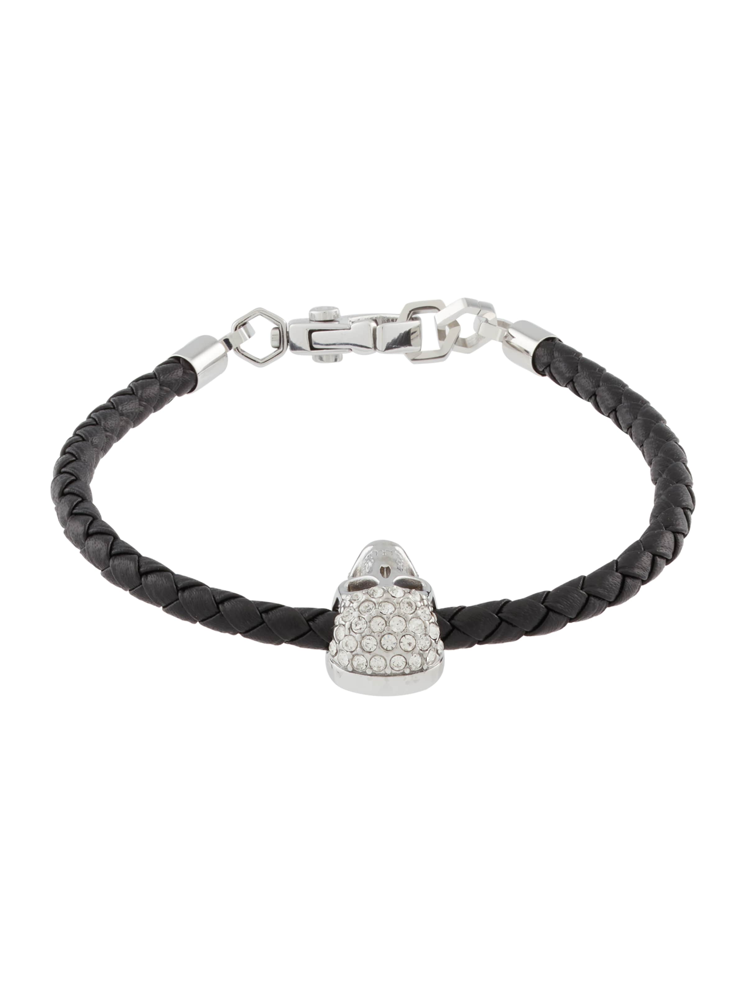 Philipp Plein Armband in Zwart: voorkant