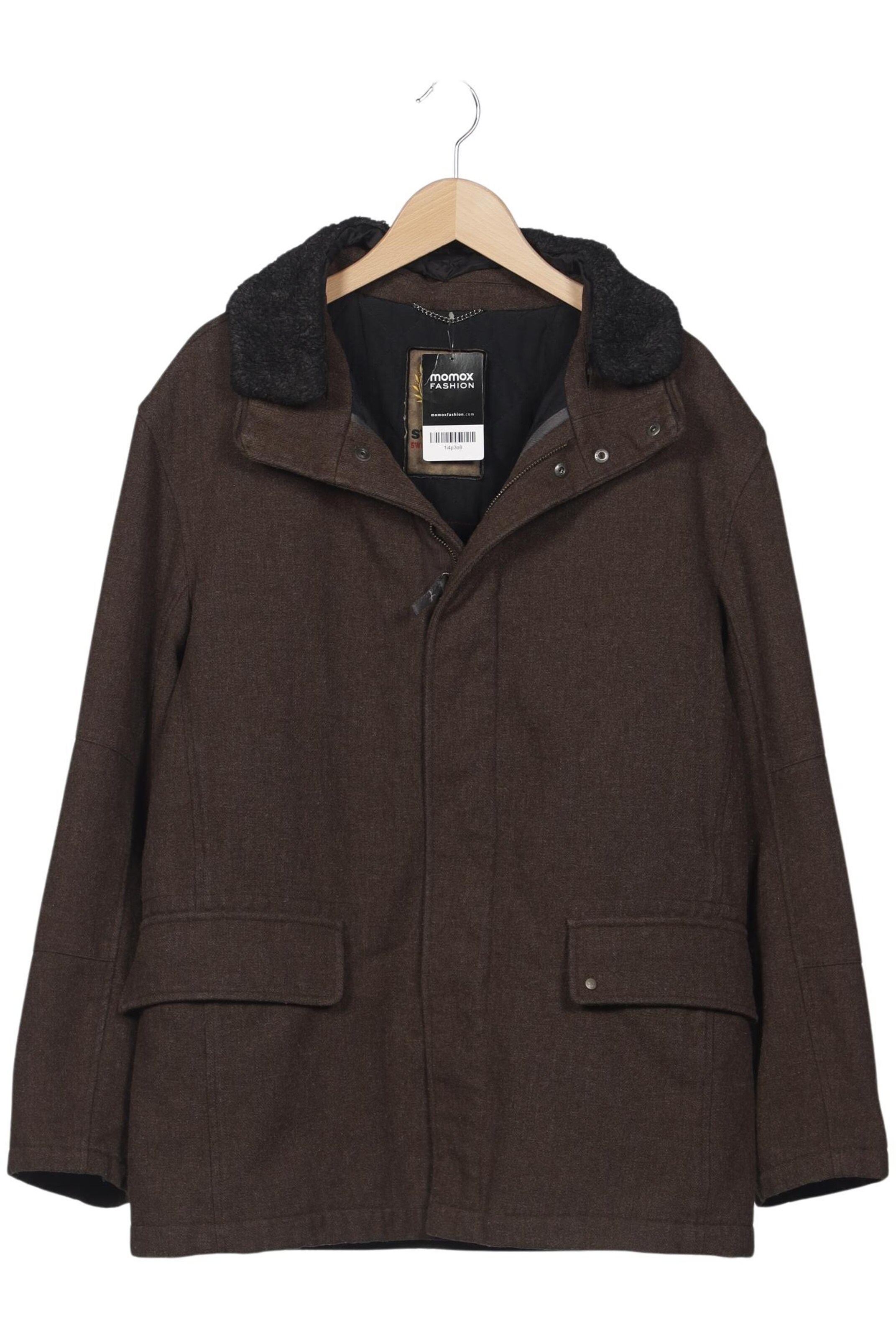 STRELLSON Jacket & Coat in M-L in Brown: front