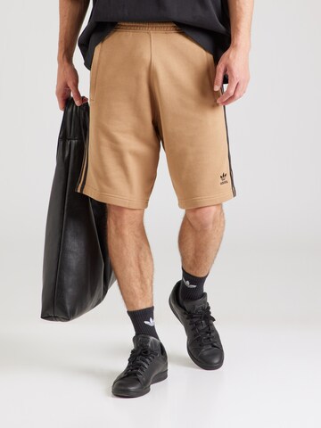 ADIDAS ORIGINALS Loosefit Housut 'Adicolor' värissä beige: etupuoli