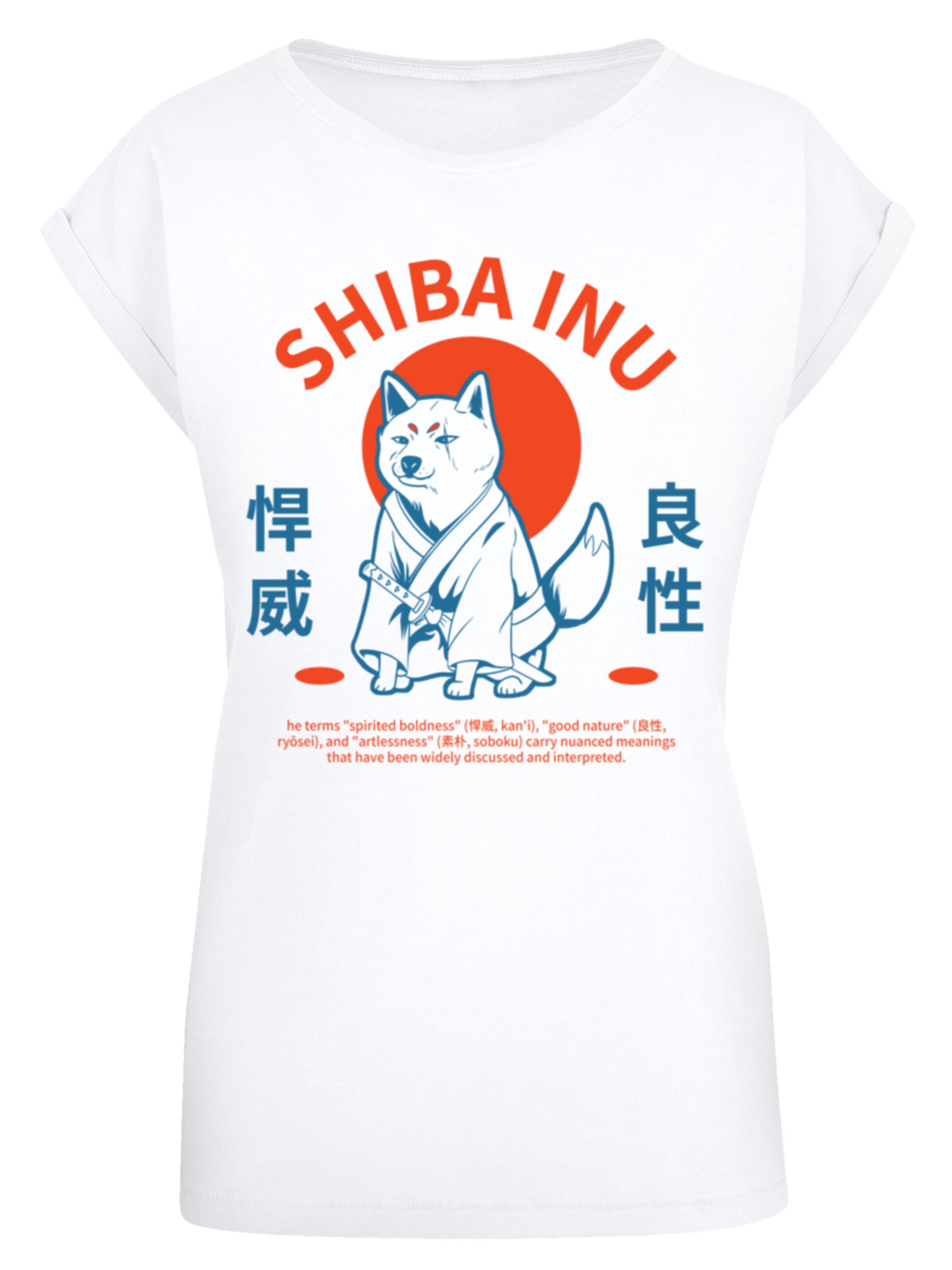 T-shirt 'Japanischer Shiba Inu Hund' F4NT4STIC en blanc : devant