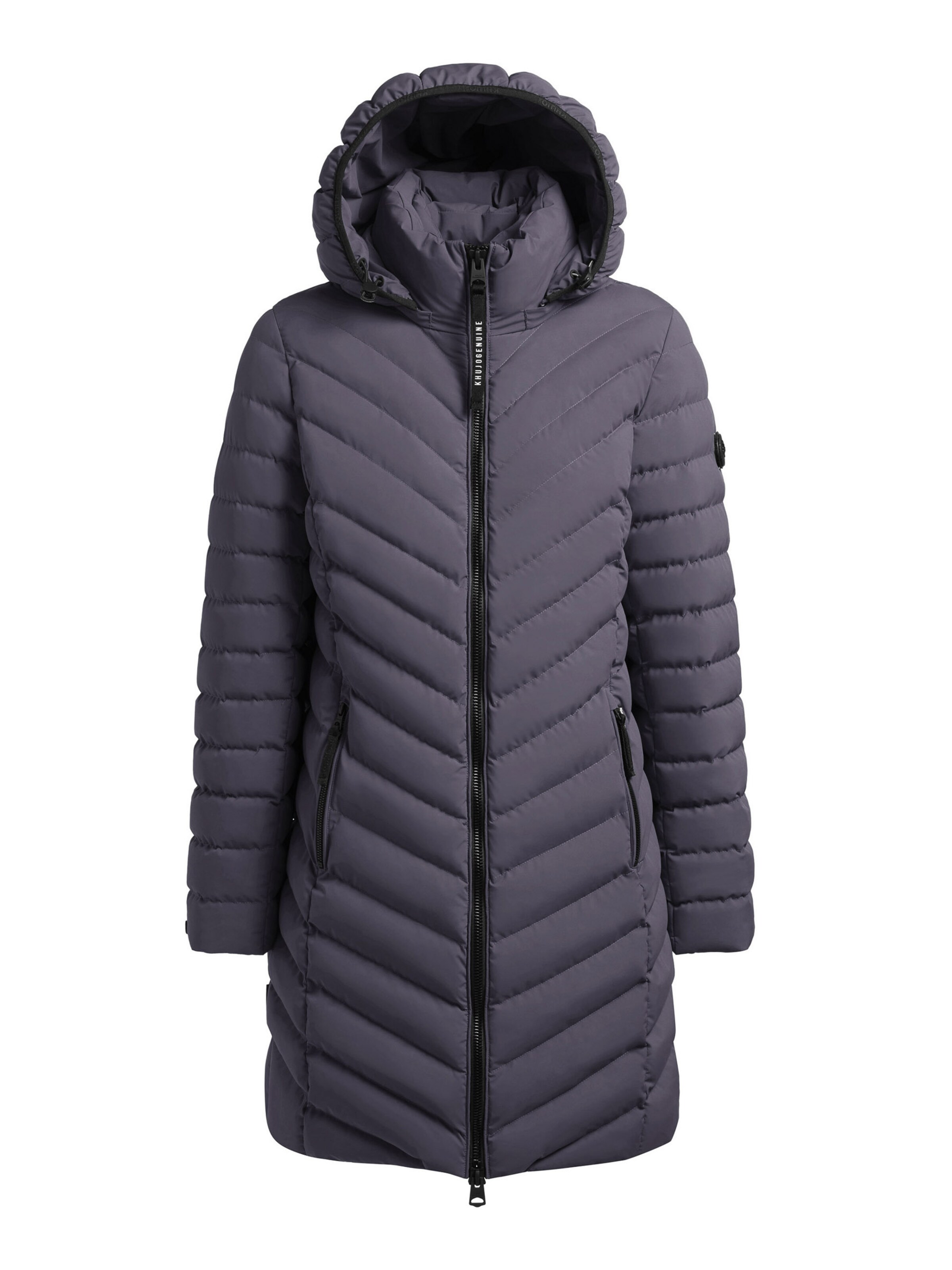 khujo - Sobretudo de inverno 'BRIGETT' em roxo: frente