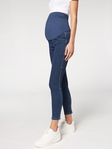 CALZEDONIA Skinny Jeggings in Blue: front