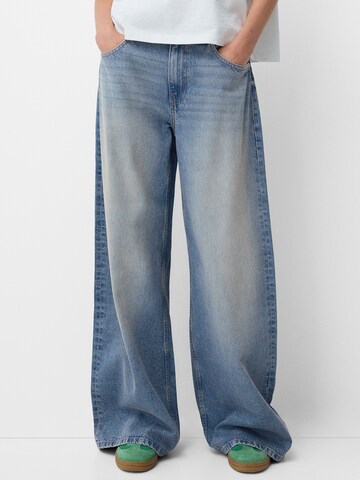 Wide leg Jeans di Bershka in blu