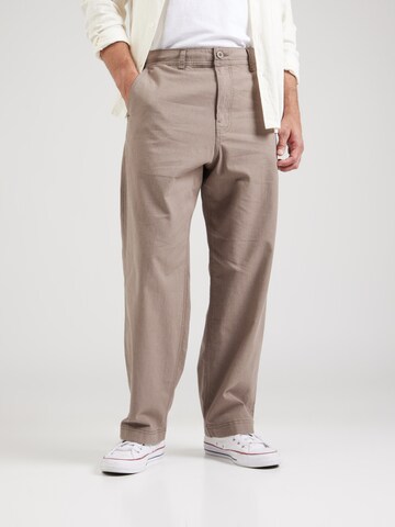 HOLLISTER Baggy Trousers in Brown: front