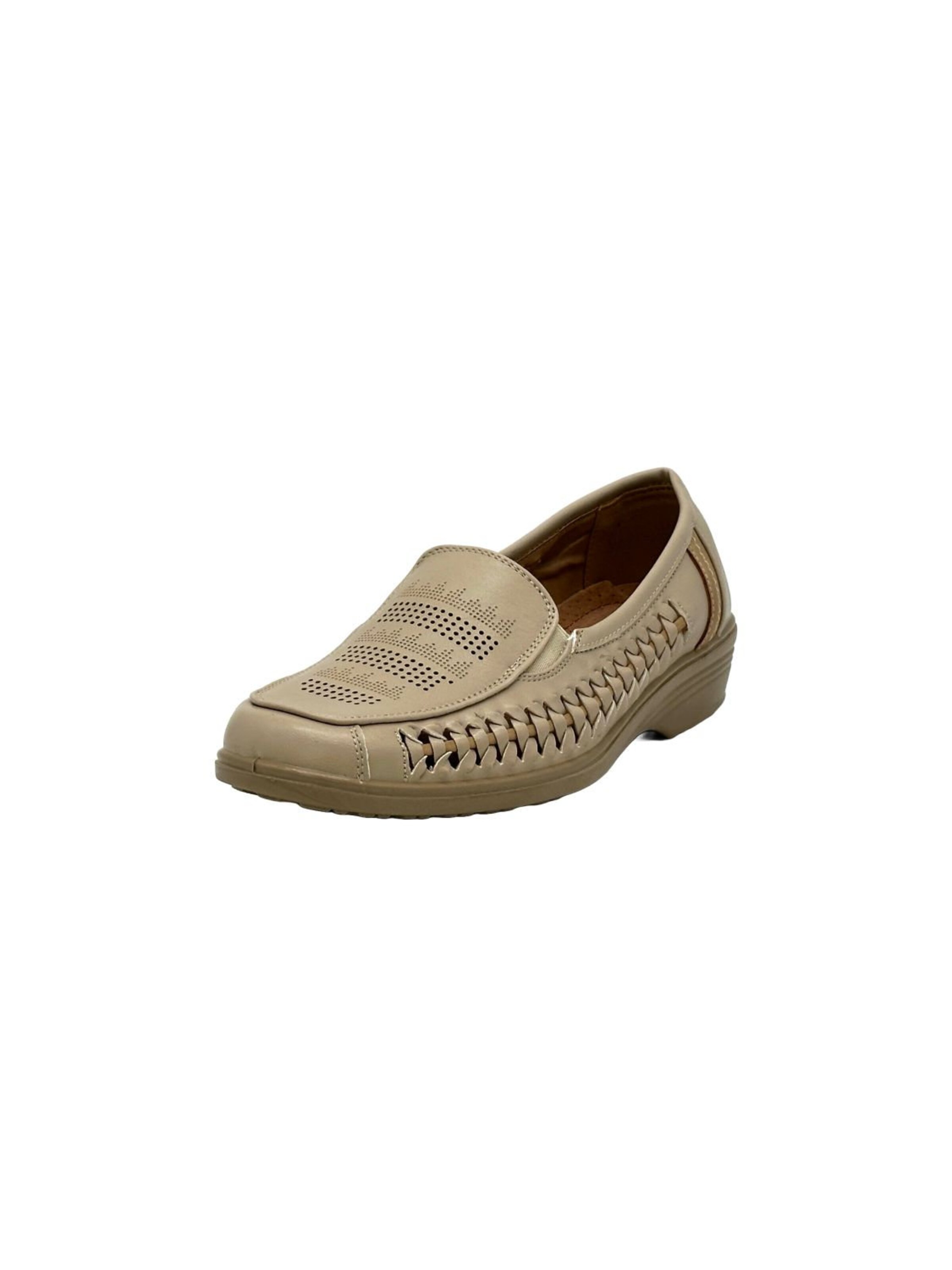 Nowaland Classic Flats in Beige: front