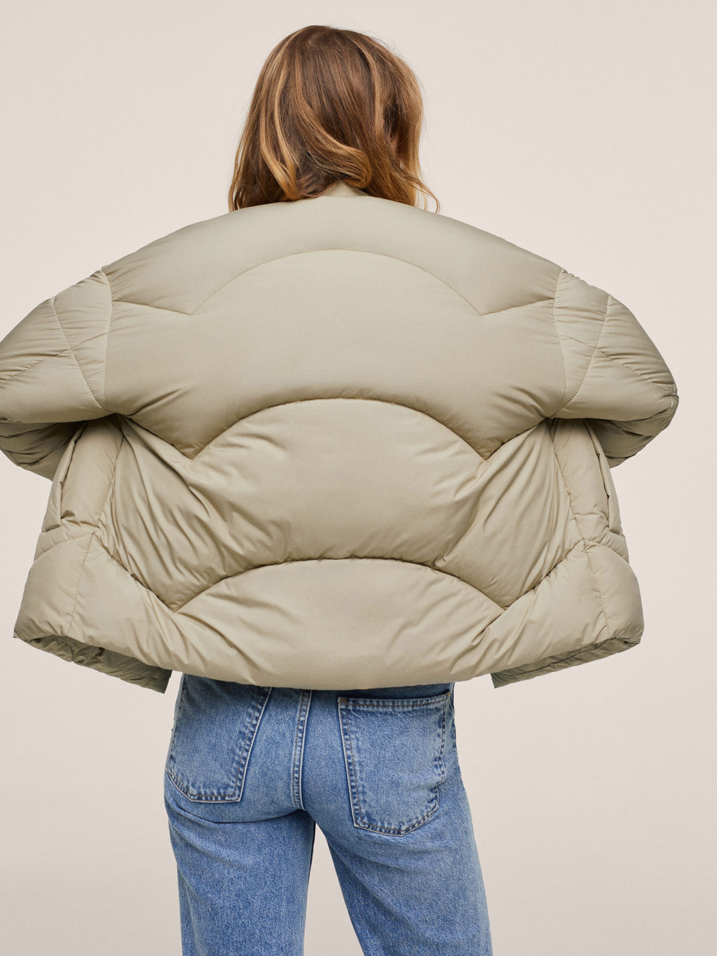 Frauen Jacken MANGO Jacke 'Trufa' in Khaki - RB46650 Frauen Jacken MANGO Jacke 'Trufa' in Khaki - RB46650