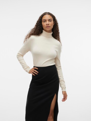 VERO MODA Свитер 'Happiness' в Бежевый