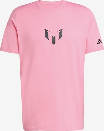T-Shirt fonctionnel 'Messi' ADIDAS PERFORMANCE en rose : devant
