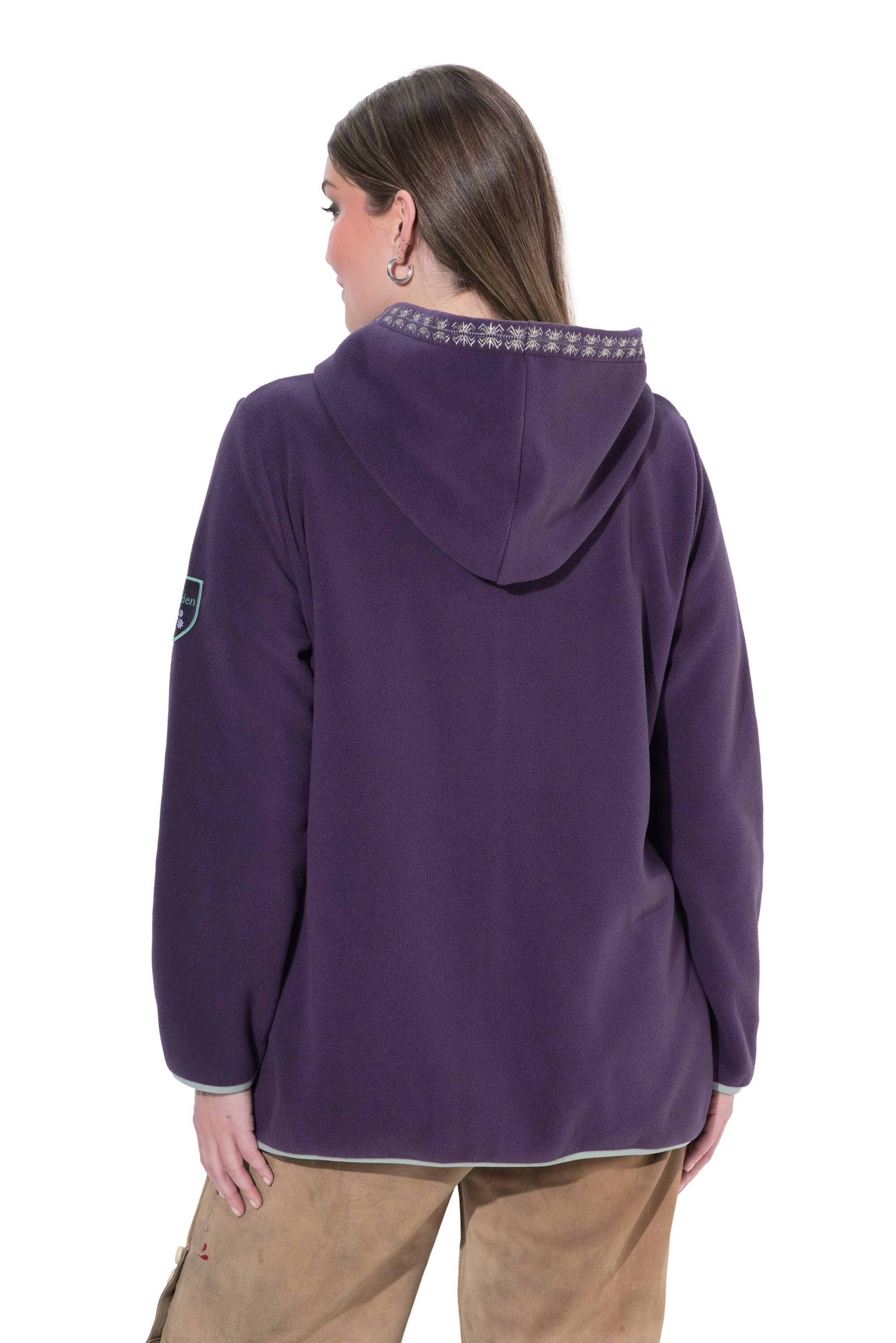 Ulla Popken Sweatjacke in Lila