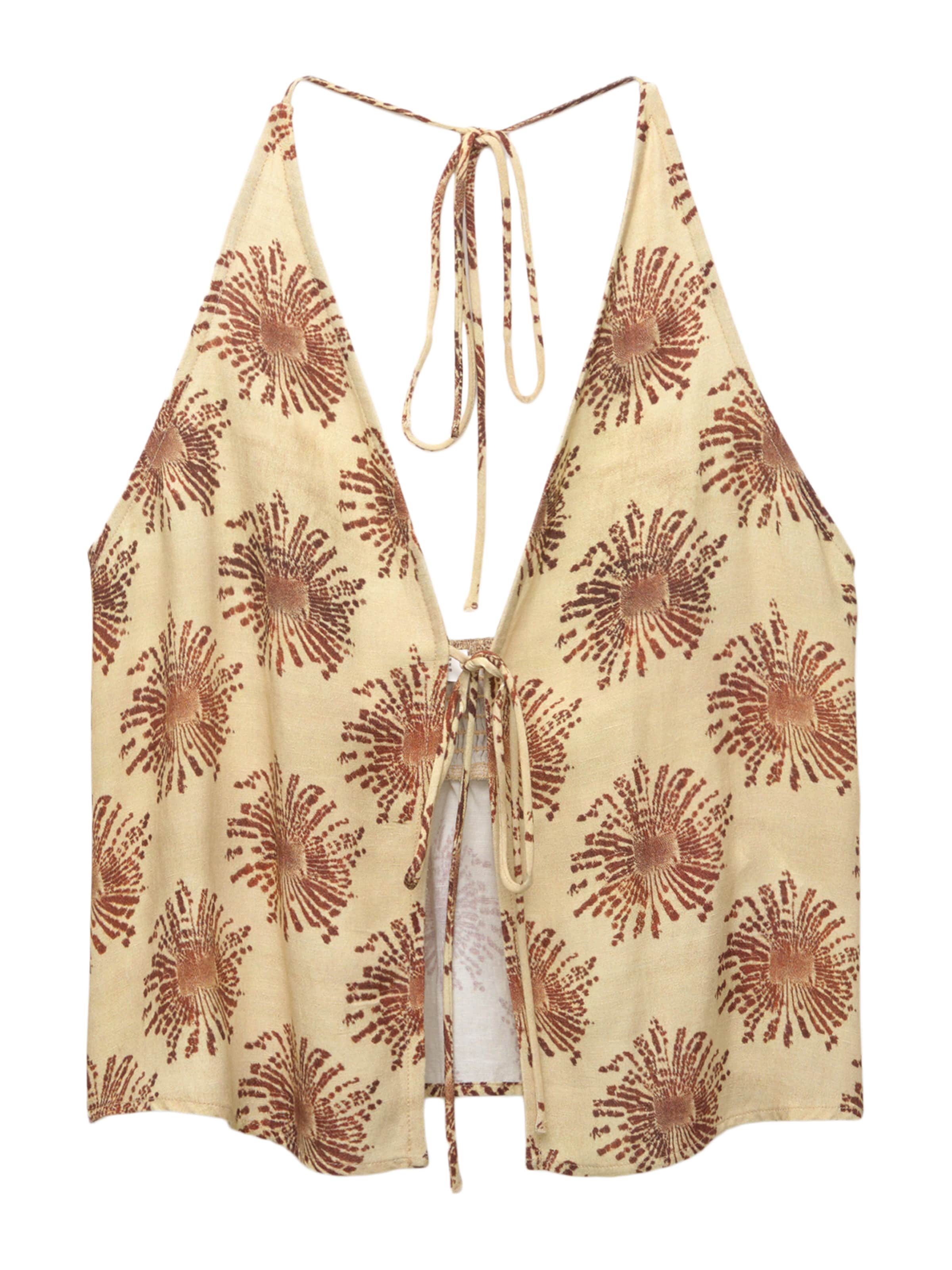 Pull&Bear Top in Geel: voorkant