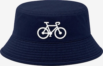 Neverless Hut 'Fahrrad' in Blau: Vorderseite