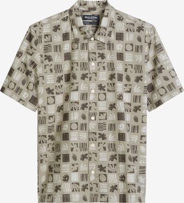 Marc O'Polo Regular fit Button Up Shirt in Brown: front