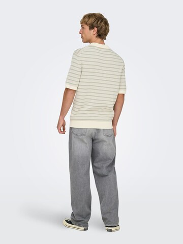 Pull-over 'ONSTILO' Only & Sons en beige