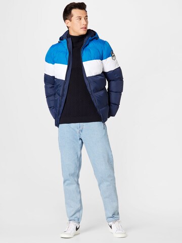 INDICODE JEANS Winter Jacket 'Hoover' in Blue