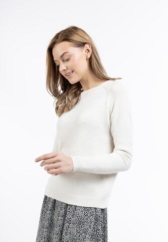 DreiMaster Klassik Pullover 'Markani' in Weiß: predná strana