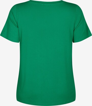 Zizzi Shirt 'VCarly' in Groen