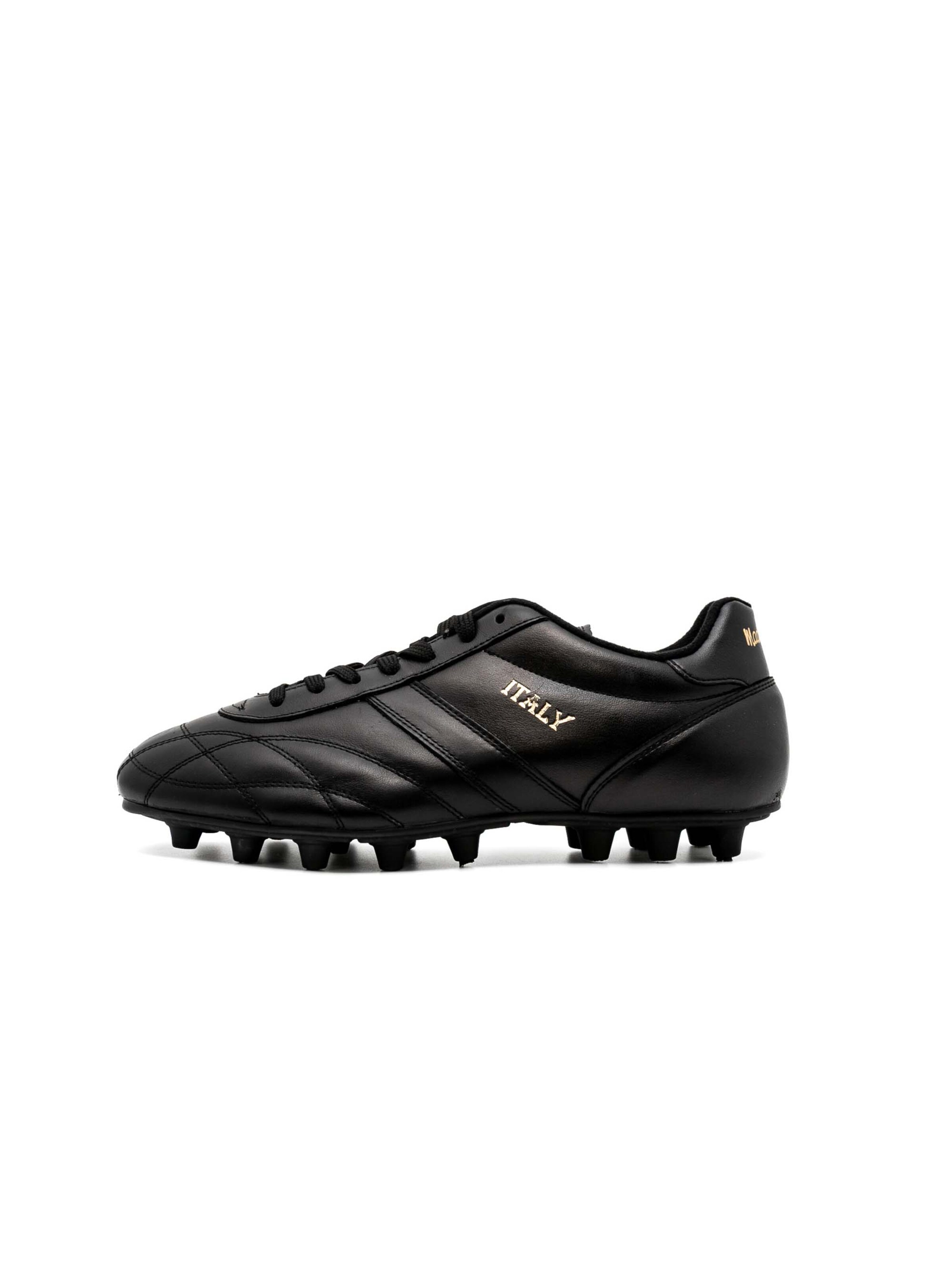 Chaussure de foot RYAL en noir : devant
