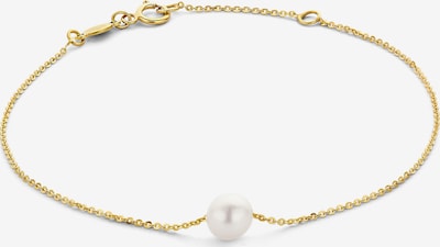 Beloro Jewels Bracelet en or / blanc perle, Vue avec produit