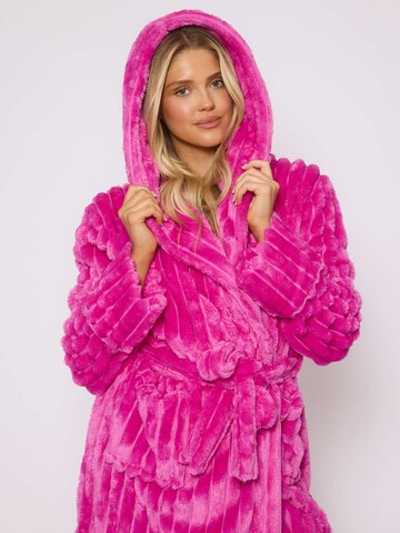 Loungeable Long Bathrobe in Pink