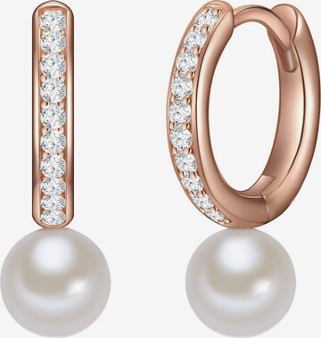 Valero Pearls Earrings in Gold: front