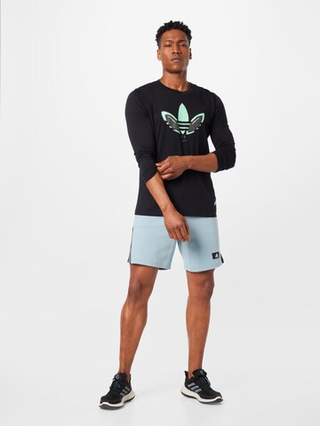 juoda ADIDAS ORIGINALS Megztinis be užsegimo 'Q1 LS'