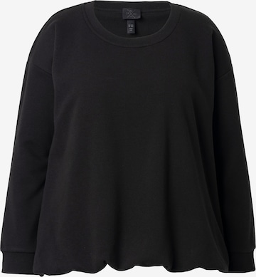 Ulla Popken Sweatshirt in Schwarz: Vorderseite