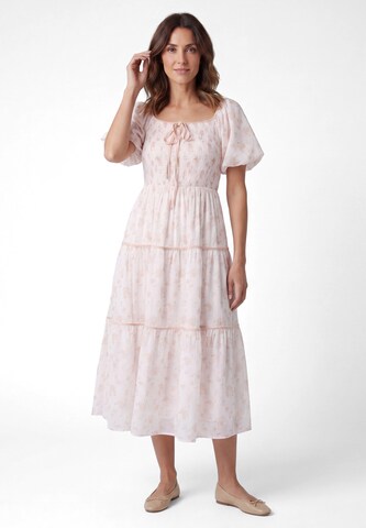 Robe Usha en beige : devant
