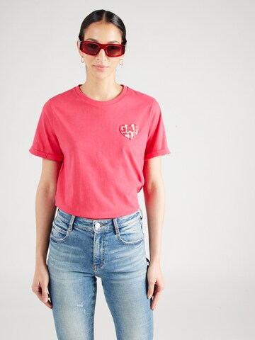 T-shirt GARCIA en rose : devant