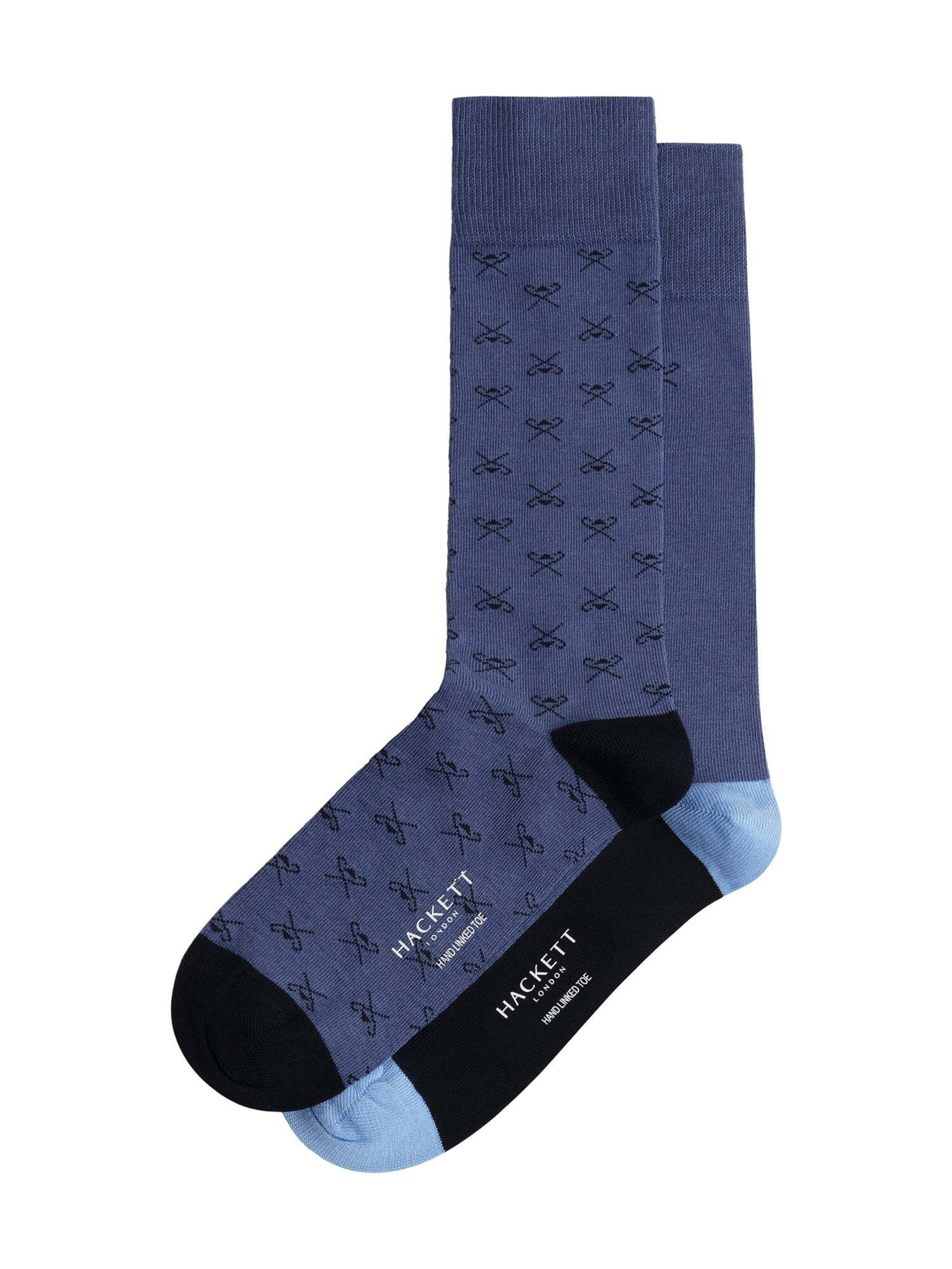 Chaussettes Hackett London en bleu : devant