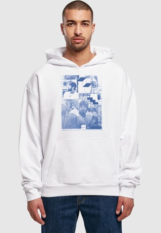 Sweat-shirt 'Zayn' Merchcode en blanc : devant