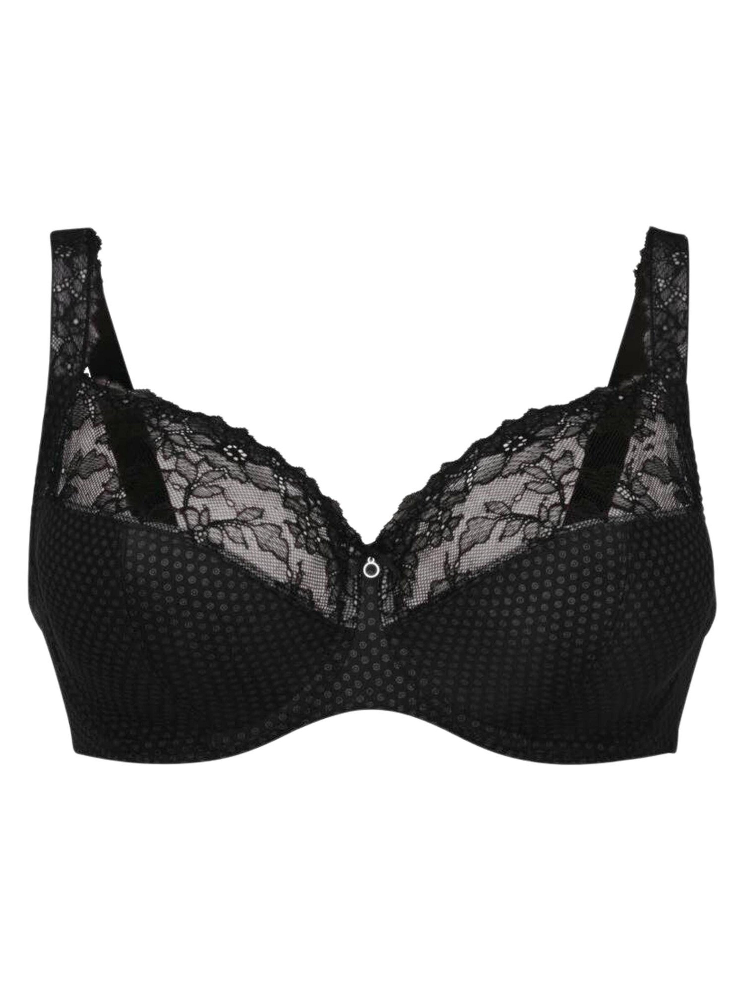 ROSA FAIA Bra 'Eloise' in Black: front