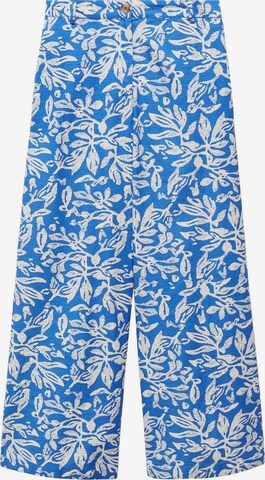 MANGO Szeroka nogawka Spodnie 'OCEAN' w kolorze niebieski: przód