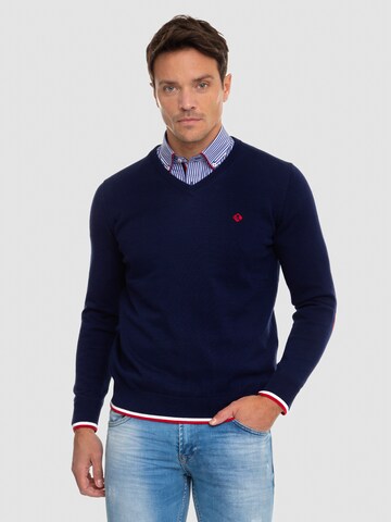 Sir Raymond Tailor Sweater 'Alcarrass' in Blue: front