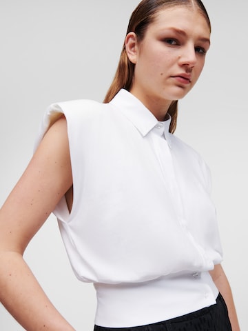 Camicia da donna di Karl Lagerfeld in bianco