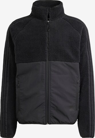 Jachetă  fleece de la ADIDAS ORIGINALS pe negru: față