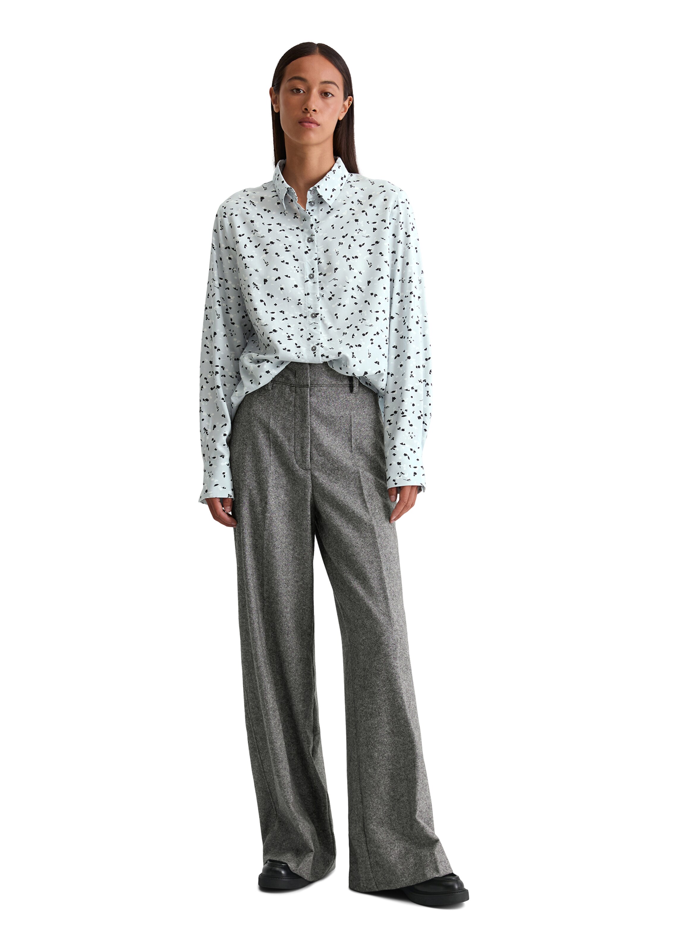 Marc O'Polo Bluse in Blau: Vorderseite