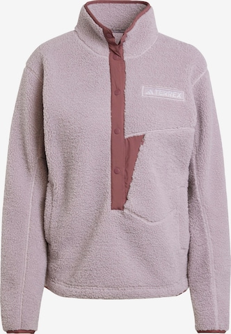 ADIDAS TERREX Αθλητική μπλούζα φούτερ 'Xploric' σε λιλά: μπροστά