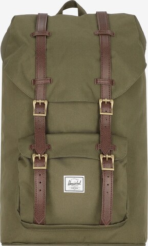 Herschel Backpack 'Little America' in Green: front