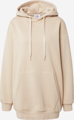 Sweat-shirt 'Maxi' Hoermanseder x About You en beige : devant