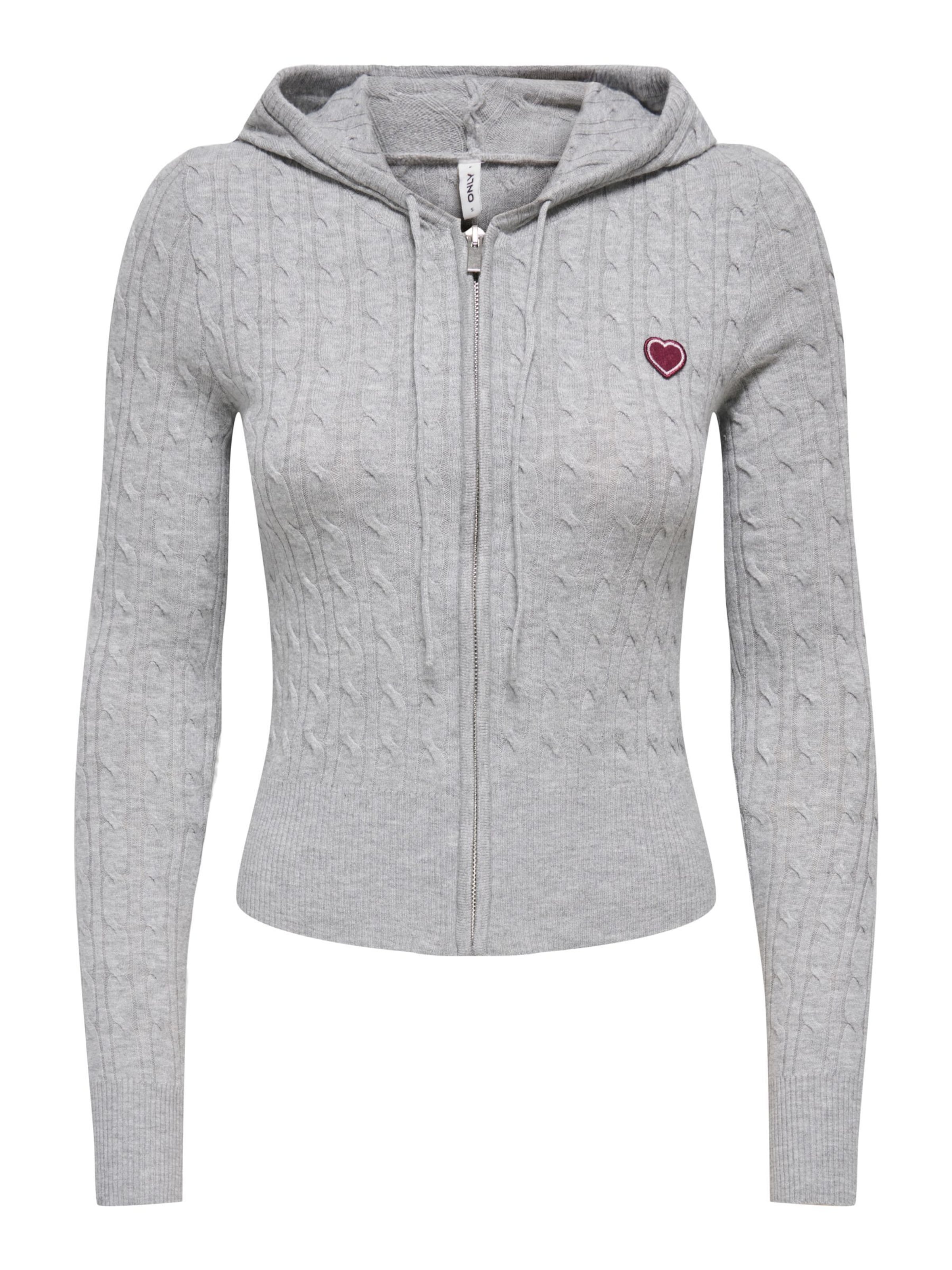 ONLY Cardigan 'IBI ' en M en marron / gris, Vue avec produit