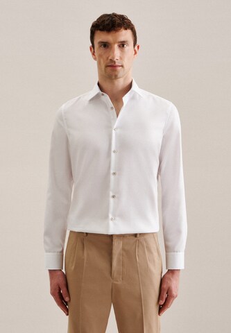 SEIDENSTICKER Regular fit Zakelijk overhemd 'Shaped' in Wit: voorkant
