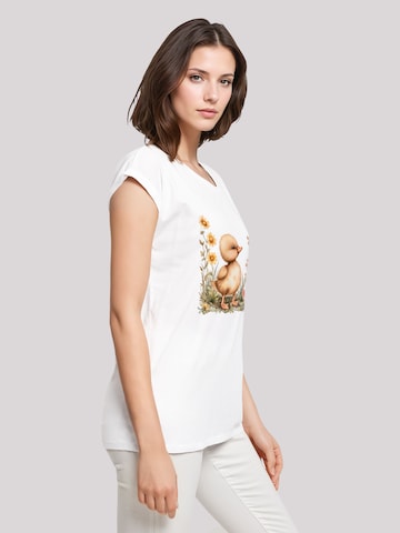 T-shirt 'Niedliche Enten Ostereier' F4NT4STIC en blanc