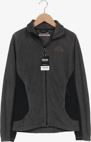 KAPPA Sweatshirt & Zip-Up Hoodie in M in Grey: front