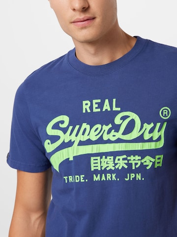 Superdry Shirt in Blauw