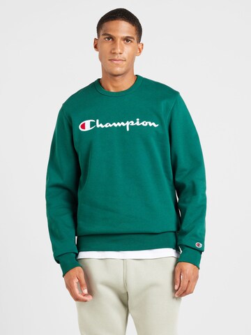 Felpa di Champion Authentic Athletic Apparel in verde: frontale