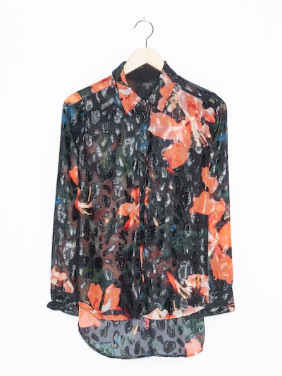 GUESS Blumenbluse in S-M in transparent, Produktansicht
