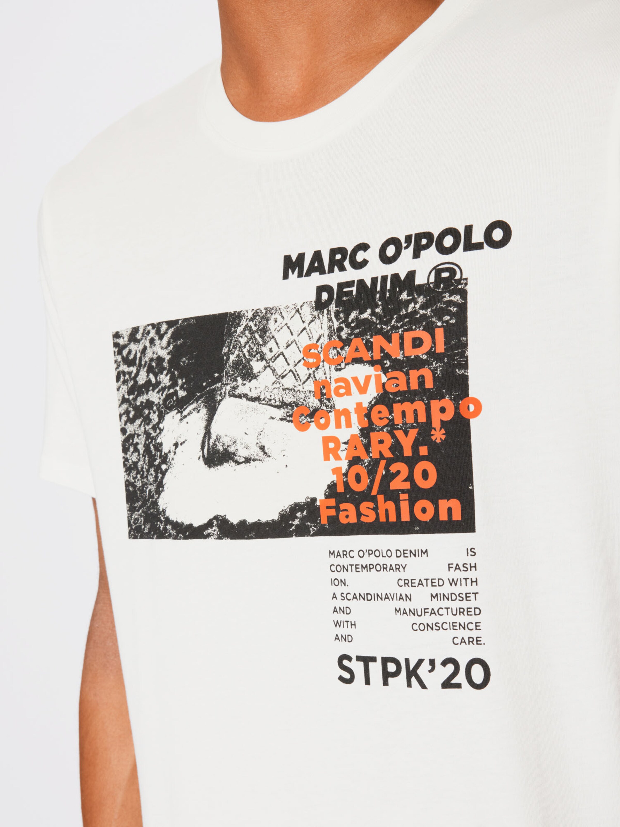 Männer Shirts Marc O'Polo DENIM T-Shirt in Weiß - XN22435