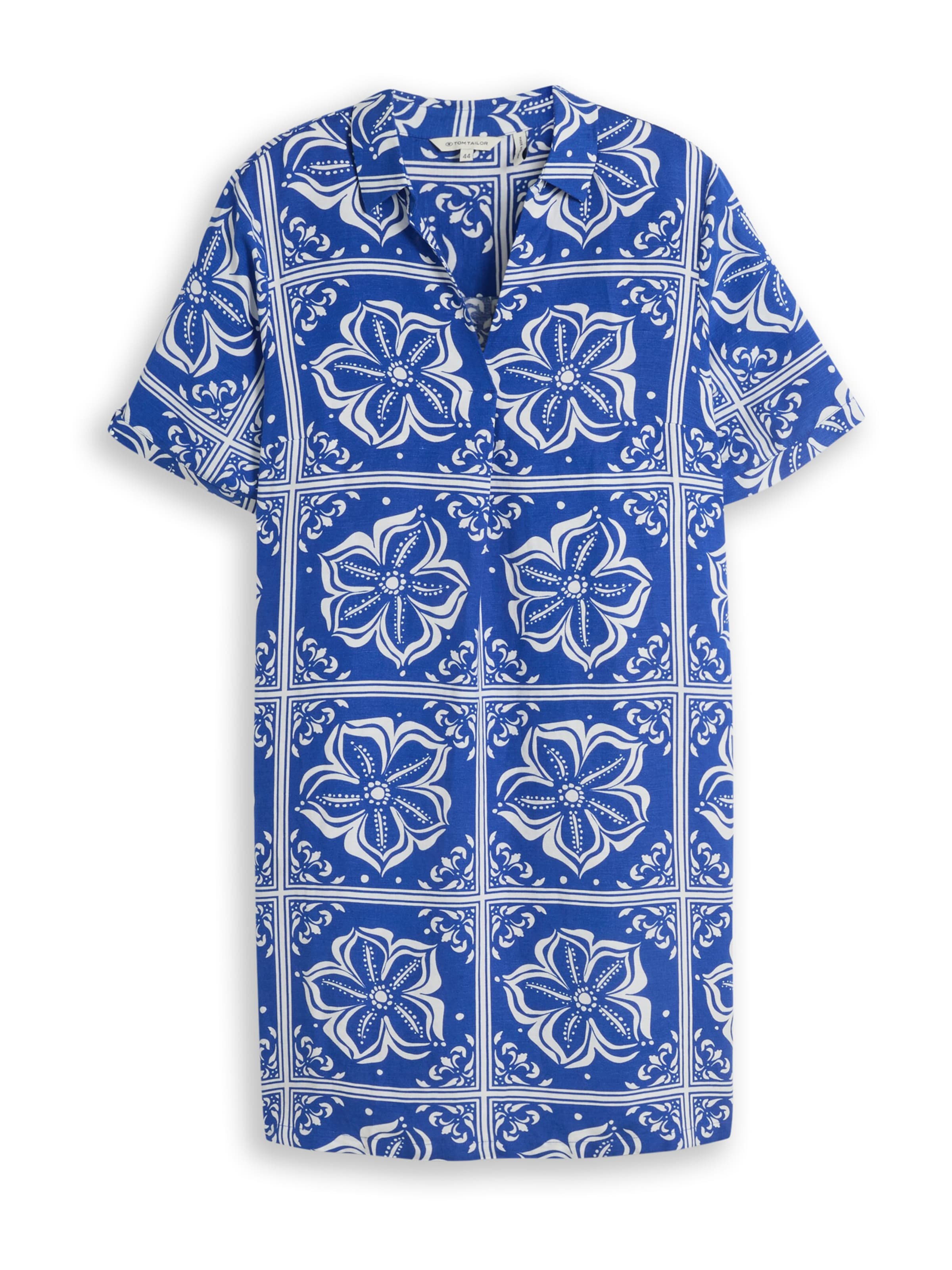 Tom Tailor Women + Shirt Dress in Blue: front