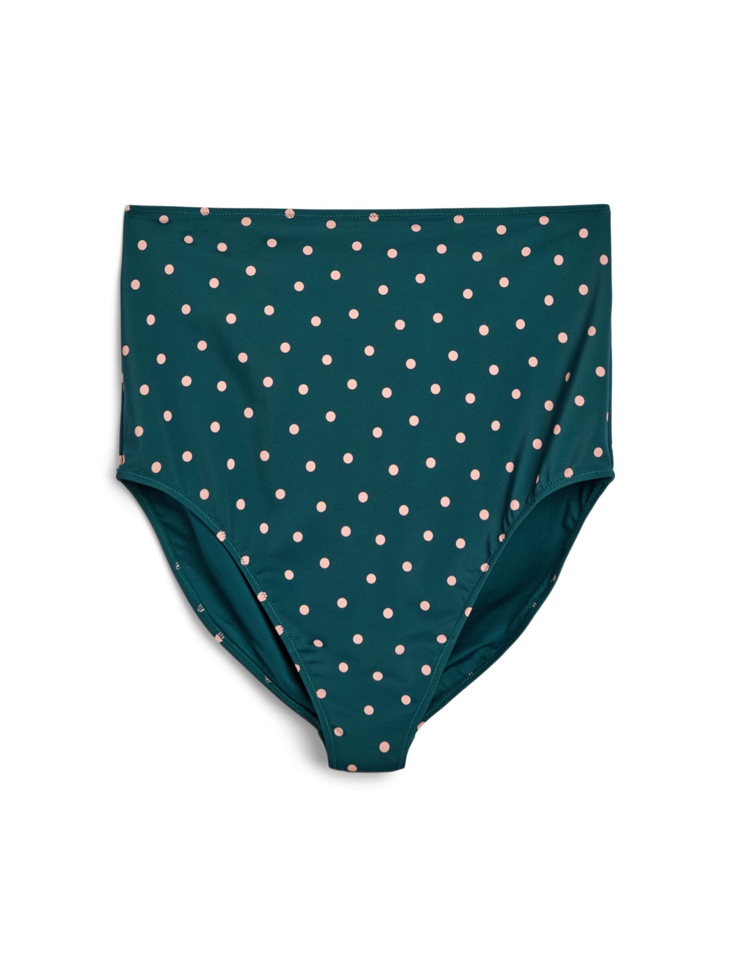 Swim by Zizzi Dół bikini 'Skatrin' w kolorze zielony: przód